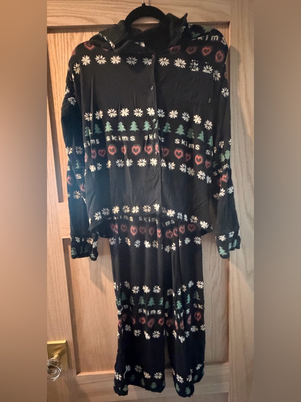 SKIMS LE Cactus Plant Flea Market x Skims Sleep Long Sleeve Button Up Set